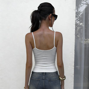 Top de Tirantes Transpirable de Punto con Estampado Gráfico Estilo Urbano para Mujer, Ajuste Delgado, Chaleco Y2K, Color Sólido, Casual - Product Image 4