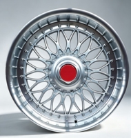 Jantes en alliage style JDM rétro pour voitures anciennes, 17-18 pouces, 8J-9J, argent, ML Deep Lip, compatibles avec les nouvelles Audi haute performance
