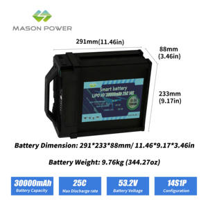 Công nghệ mới lihv điện áp cao 53.2V 30000mAh 25C Drone pin-thông minh Plug-in cho công nghiệp UAV - Product Image 2