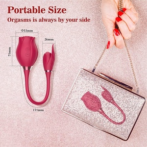 Vibrateur clitoridien et point G Rose - 100% étanche et rechargeable pour la stimulation vaginale, anale, mammaire et des mamelons chez la femme - Product Image 6