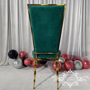 Coussins échangeables mariage <span class=keywords><strong>en</strong></span> acier inoxydable doré chaises de salle à manger meubles commerciaux <span class=keywords><strong>d</strong></span>'hôtel - Product Image 4