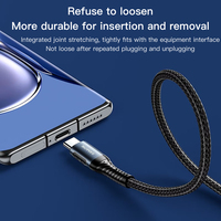 Cable de Carga SAMZHE de 2m, 66W, USB-A a Tipo-C, Carga Rápida de 6A, Cable de Datos Trenzado para iPhone, iPad, Banco de Energía y Dispositivos USB-C