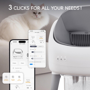 OEM Self-Cleaning Electric <b>Cat</b> Litter <b>Box</b> with Timed App Control No Smell Automatic Toilet Easy Clean 20L Inner Space - Product Image 3