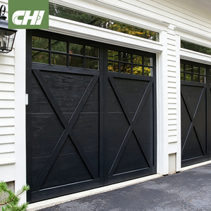<span class=keywords><strong>Porte</strong></span> <span class=keywords><strong>de</strong></span> <span class=keywords><strong>garage</strong></span> moderne <span class=keywords><strong>noir</strong></span> mat avec fenêtres, étanche et finition soignée, pour usage agricole, commandes en gros - Product Image 1