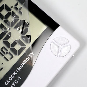 Trong Nhà Phòng <span class=keywords><strong>LCD</strong></span> hygrograph đồng hồ báo thức với màn hình lớn hộ gia đình đo độ ẩm hiển thị nhiệt độ - Product Image 2