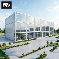 WELLCAMP Oficina Modular Moderna, Oficina Prefabricada, Oficina en Contenedor, Espacio de Trabajo Portátil, Solución de Oficina Temporal