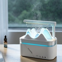 Diffuseur d'arômes en forme de goutte de pluie avec logo personnalisé OEM, humidificateur d'huiles essentielles sous marque privée, fabricant en gros pour les acheteurs de marques