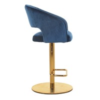 Fabriqué en Chine Tabourets de bar en velours de luxe modernes de qualité supérieure Tabourets de bar réglables en or pour la cuisine