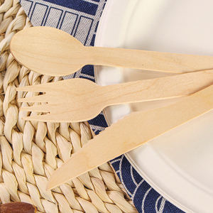 Sinh Thái dùng một lần bằng gỗ thiết lập dao kéo Woods và tre dao kéo với Hot Bán - Product Image 4