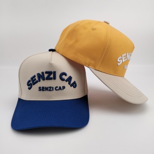 หมวกแก๊ปขายส่งแบบกำหนดเอง หมวกเบสบอล 5 ชิ้น ผ้าฝ้ายสองสี ปักโลโก้ 3 มิติ หมวกวินเทจสำหรับทุกเพศ หมวกแก๊ปแบบ Dad จำนวนมาก รับผลิตแบบ OEM - Product Image 5