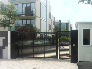 Electrically Operated <strong>Gate</strong> Designs Outdoor Aluminum Automatic House Main Driveway Sliding <strong>Gates</strong> and Fence Outside - Product Image 6