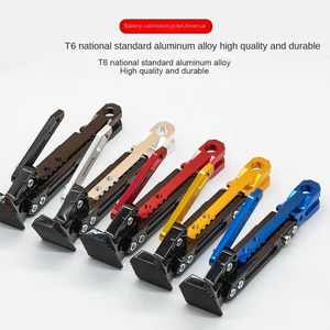 Support latéral simple pour véhicule électrique, pour la modification de moto, avec support de pied et rampes intégrées - Product Image 2