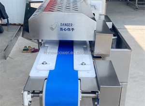 เครื่องตัดเนื้อหมู เนื้อปลาแซลมอนแบบอุตสาหกรรม ปรับแต่งได้ 3-40 มม. เครื่องหั่นเนื้อเป็ดสดแบบไฟฟ้าแนวนอน - Product Image 3