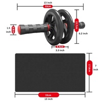 Équipement de fitness pour la maison Rouleau abdominal à 4 roues professionnel en acier YD Design écologique Entraînement musculaire Léger