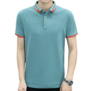 Wholesale High Quality Designer Men's Plus Size Shirts Business Polo Shirts Custom Embroidery Men's Simple Polo T-shirts