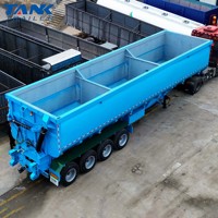 Semi-remorque basculante arrière à 2/3/4 essieux pour le transport de marchandises