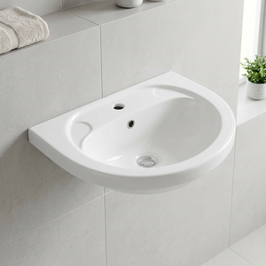 Luxury Modern Square Ceramic Rectangular Bathroom Sink Simple Stylish Floor-standing Pedestal Basin with Drainer for Hospitals - Product Image 4