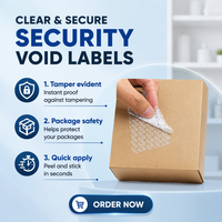 Autocollant de garantie inviolable à usage unique en PET avec logo personnalisé, code-barres, anti-contrefaçon, pour emballage de bouteilles et cartons