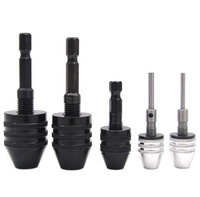 Mini mandrin de perçage sans clé à 3 mâchoires 1/4, 0,3-8 mm, auto-serrant, pneumatique/électrique, haute précision, embouts coniques Jacobs, outils de fixation