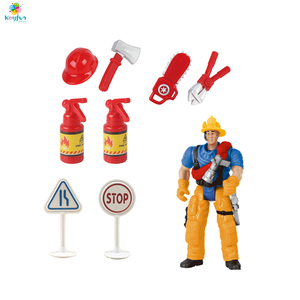 Ensemble de pompiers militaires lumineux et musicaux, camion de pompiers, hélicoptère, figurines d'action, jouet en plastique, équipement de combat de simulation, garçons - Product Image 4