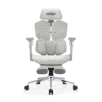 Chaise de jeu PC ergonomique professionnelle avec repose-pieds, logo personnalisé Guangdong, réglable, 6D, avec accoudoirs en maille confortable