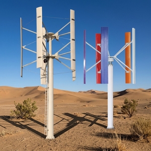 Suivi du projet de système solaire complémentaire à grande échelle 50 kW, éolienne à axe vertical avec rotor de 5,8 m de diamètre, hauteur de 10 m, H-50kw 30k - Product Image 3