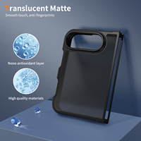 Étui de téléphone portable pliable personnalisé de qualité supérieure pour iPhone Duo, finition mate, toucher doux, translucide, antichoc, protection intégrale, vente en gros