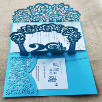 Invitation de mariage créative ajourée verticale, invitation tridimensionnelle, lettre d'invitation de mariage pour le marié et la mariée