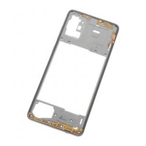Scocca Centrale per Galaxy A71 2019 A715F, Cornice Argento, Parte di Ricambio - Product Image 1