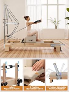 Reformer de Pilates de Madera de Arce con Torre, Equilibrio Corporal, Grado Comercial - Product Image 2