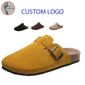 2023 erkekler ve kadınlar deri kapalı açık terlik katır Bio Toe mantar takunya slaytlar konfor ile ayakkabı tabanlığı kaplaması - Product Image 2