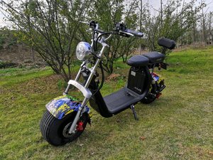 Hot Selling China 60V 1500w Lithium Battery Big <b>Power</b> Wide Tire Scooter Electric Motorcycle - Product Image 2