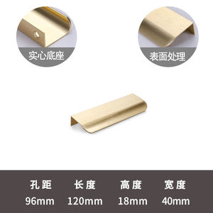 High Quality GQK Modern Brushed Nickel Gold & Black Furniture Pulls Cabinet Kitchen Handles <b>Knob</b> <b>for</b> Warehouse Villa Use - Product Image 3