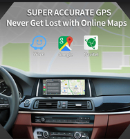 Pour BMW F10 F11 2011-2016, autoradio Linux 10,25 pouces, WIFI, BT, GPS, CarPlay sans fil, appels mains libres, lecteur multimédia