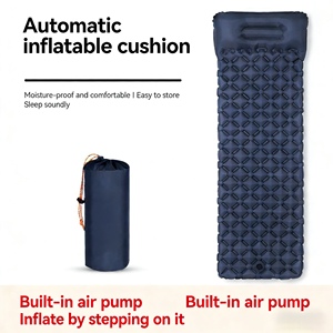 Colchón <span class=keywords><strong>Inflable</strong></span> Ligero para Camping con Válvula de Aire Unidireccional, Colchoneta Portátil con Almohada para Tienda de Campaña y Senderismo - Product Image 1
