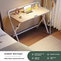 Bureau pliable moderne en bois de noyer avec acier inoxydable bon prix mobilier de bureau à domicile aucune installation requise conçu au Vietnam