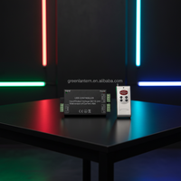 Contrôleur LED RGB haute puissance 48A avec boîtier en fer, télécommande sans fil RF 6 touches, contrôleur de bande lumineuse LED RGB DC12-24V