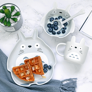 Los niños vajilla 4pcs de la cena de cerámica plato Animal en forma de diseño - Product Image 4