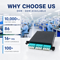 Module de brassage MPO MTP vers 12 LC Duplex pour fibres optiques OM3 OM4 à faible perte, Plug and Play, haute densité pour centre de données