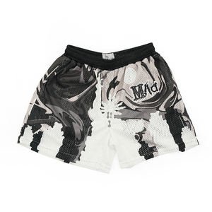 Short en maille ample en polyester élastique respirant de haute qualité, Short en maille à séchage rapide de basket-ball d'été personnalisé - Product Image 2