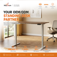 Bureau assis-debout électrique ergonomique intelligent à moteur unique pour le bureau