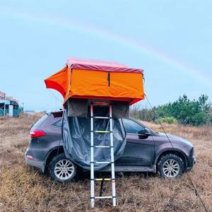 Tenda da Tetto Auto Pieghevole Impermeabile per 2-3 Persone con Parasole per Campeggio - Product Image 2