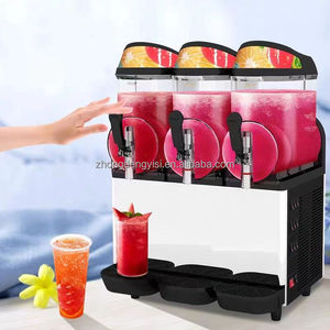 Mini Frozen Granita Drink Slush <b>Maker</b> Machine 2 3 tank Bowls Slush Ice Making Machine Snack Machine <b>Yogurt</b> Soft Cream Digital - Product Image 2