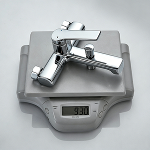 Miscelatore per Vasca e <span class=keywords><strong>Doccia</strong></span> a Parete in Ottone Cromato Lucido, <span class=keywords><strong>Design</strong></span> Moderno, Monocomando, Rubinetto di Alta Qualità con Cartuccia in Ceramica - Product Image 5