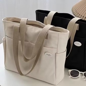 New Design Custom Multifunctional Eco-friendly Fashion Reusable Travel Shopping Canvas Casual Clutch Shoulder Women'S To