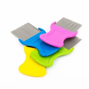 WANMEI Peignes à dents fines avec dents en métal Peigne à poux et à lentes en acier inoxydable pour le traitement des poux <span class=keywords><strong>de</strong></span> tête Peigne à poux pour animaux <span class=keywords><strong>de</strong></span> compagnie - Product Image 4