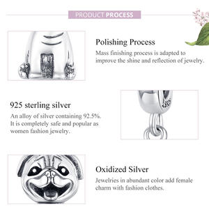 จี้บาโกสำหรับสุนัขสัตว์เลี้ยงสร้อยข้อมือหรือสร้อยคอ925เงินสำหรับผู้หญิงดีไซน์3D SCC1320เครื่องประดับ DIY - Product Image 6