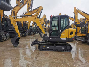 Mini-excavatrice sur chenilles puissante XE60G, 5960 kg, 6 tonnes, 36,8 kW, godet de 0,23 m³ pour le drainage agricole, l'aménagement paysager et les travaux urbains - Product Image 1