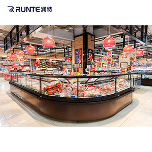 Vitrine Réfrigérée Commerciale pour Supermarché, en Verre, pour Sushi et Plats Préparés, Type Vitrine de Charcuterie - Product Image 5