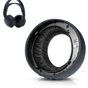 Pour Sony <span class=keywords><strong>PS</strong></span> 5 remplacement PU protéine cuir oreillettes coussin jeu Microphone couverture pour une expérience Audio confortable - Product Image 4